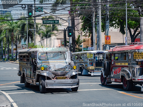 Image of Jeepneys in Manila, the Philippines