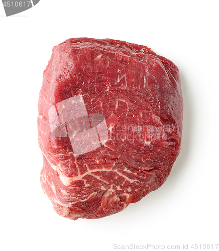 Image of fresh raw beef fillet steak meat