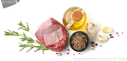 Image of fresh raw beef fillet steak meat