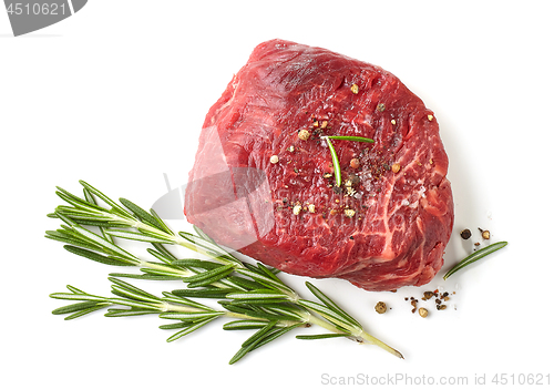Image of fresh raw beef fillet steak meat