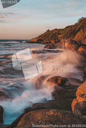 Image of Morning sunlight on Wombarra Illawarra coastline