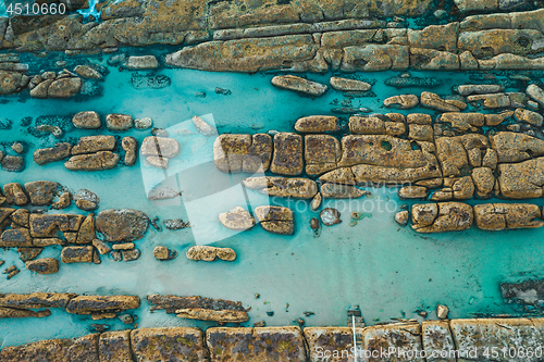 Image of Australias rocky coast and natural swimming pools