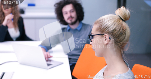 Image of Startup Business Team At A Meeting at modern office building