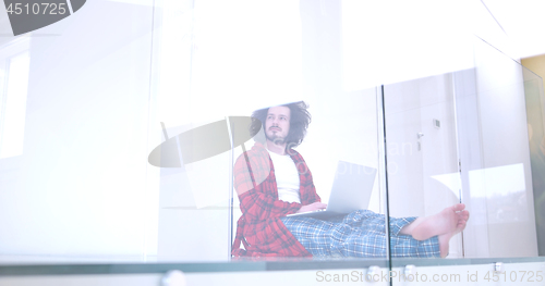 Image of man enjoying relaxing lifestyle