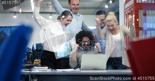 Image of Startup Business Team At A Meeting at modern office building