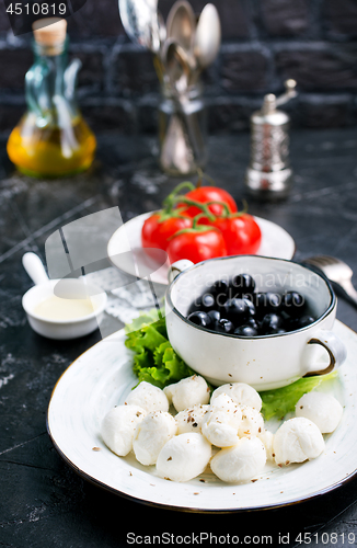 Image of  ingredients for greek salad