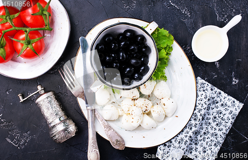 Image of  ingredients for greek salad