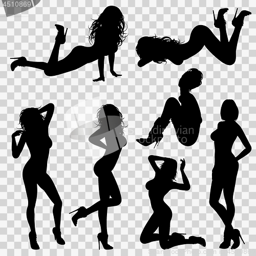 Image of Silhouettes Sexy Girl