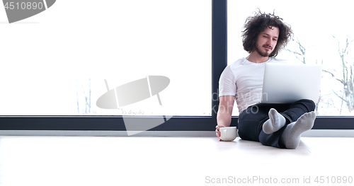 Image of man enjoying relaxing lifestyle