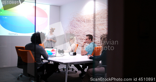 Image of Startup Business Team At A Meeting at modern office building