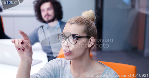 Image of Startup Business Team At A Meeting at modern office building