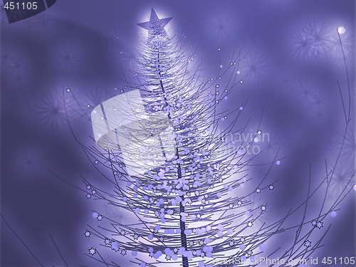 Image of Sparkly christmas tree illustration