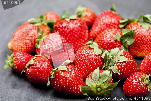 Image of Fresh ripe strawberries.