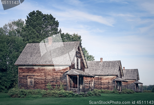 Image of Abandoned village with old houses