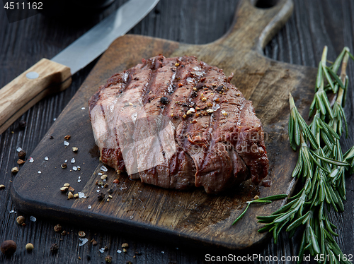 Image of grilled beef fillet steak meat