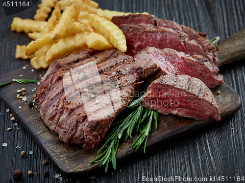 Image of grilled beef fillet steak meat