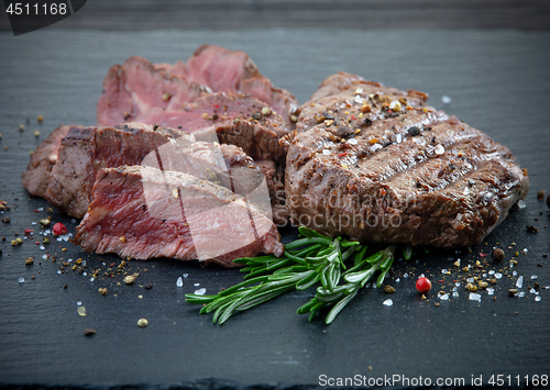 Image of grilled beef fillet steak meat