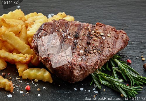 Image of grilled beef fillet steak meat