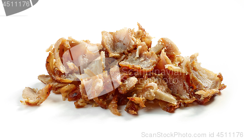 Image of heap of fried chicken meat