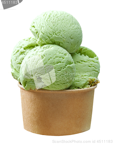 Image of pistachio ice cream