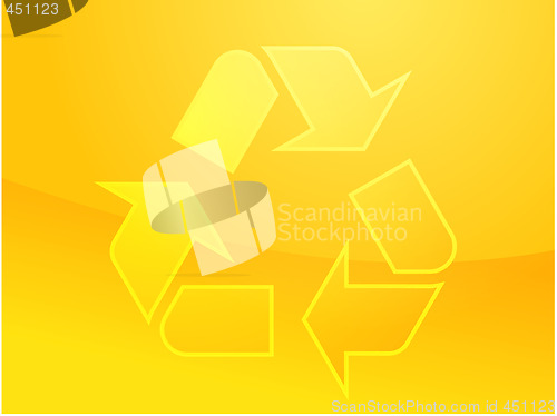 Image of Recycling eco symbol