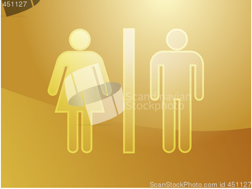 Image of Toilet symbol illustration