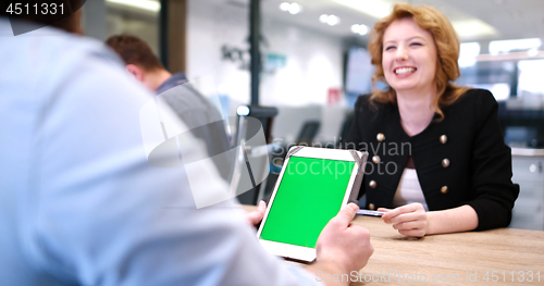 Image of Startup Business Team At A Meeting at modern office building