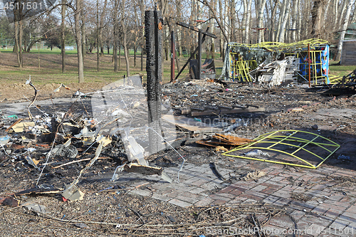 Image of Burned Wood Cabin