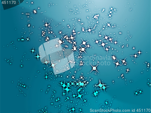 Image of Sparks of floating light illustration