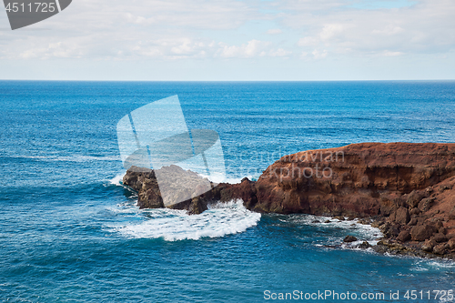 Image of waves of Atlantic ocean