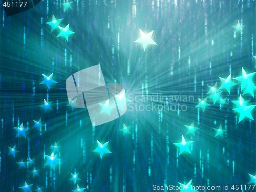 Image of Flying stars illustration