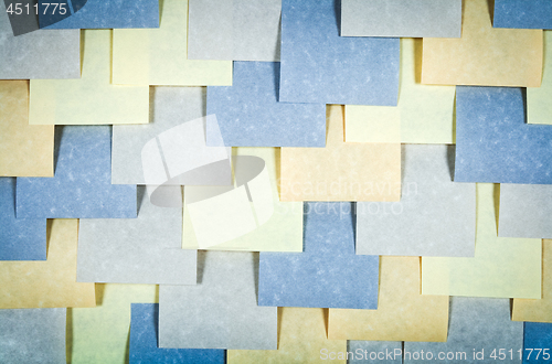 Image of Wall covered in post-it notes