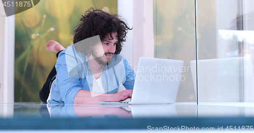 Image of man enjoying relaxing lifestyle