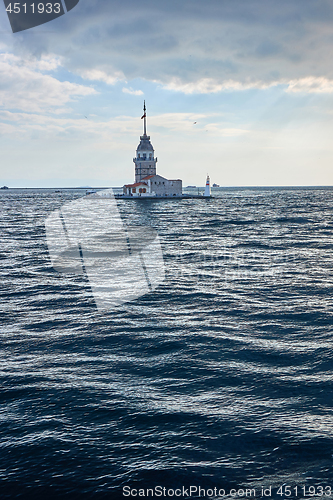 Image of Maiden\'s Tower, Kiz Kulesi in istanbul,Turkey