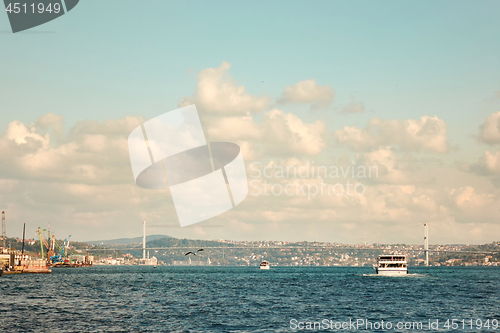 Image of City landscape, sea, sky Istanbul, Turkey