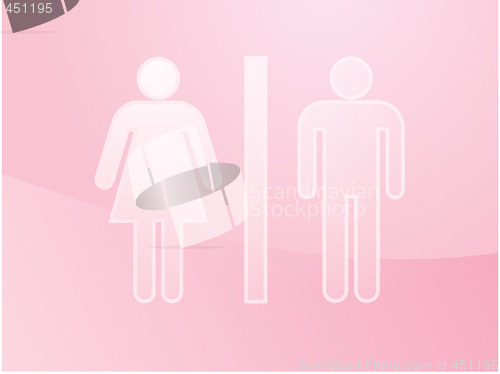 Image of Toilet symbol illustration