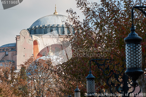 Image of view of the domes of the blue mosque