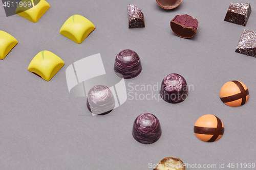 Image of Colorful candies background