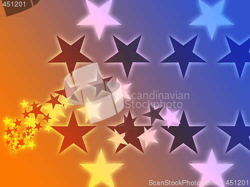 Image of Flying stars illustration