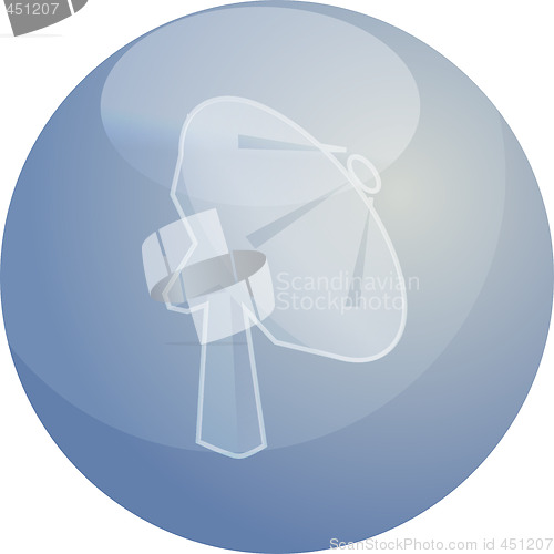 Image of Satellite dish telecommunications illustration