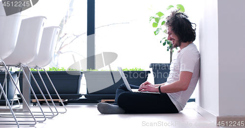 Image of man enjoying relaxing lifestyle