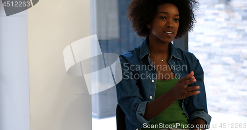 Image of Multiethnic startup business team on meeting
