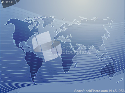 Image of Map of the world illustration