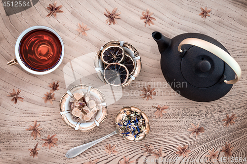 Image of Floral tea and brown sugar