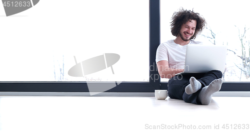 Image of man enjoying relaxing lifestyle