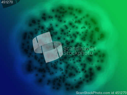 Image of Bacterial cell growth illustration