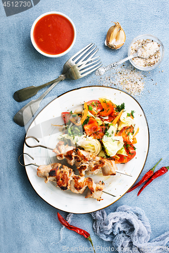 Image of chicken kebab