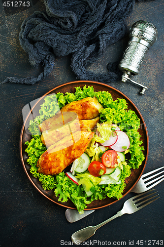 Image of fried chicken breast