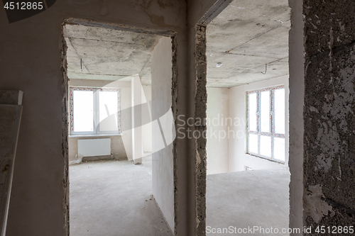 Image of Doorways in the new building, the entrance to different rooms