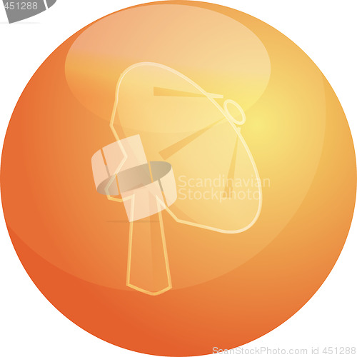 Image of Satellite dish telecommunications illustration